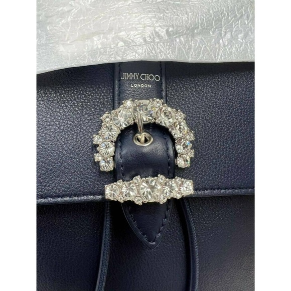 NWT Jimmy Choo Cheri Backpack Crystal Embellished, NAVY, Medium, Adjust… main image 10
